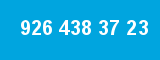 926 438 37 23 926 438 37 23